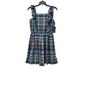 NEW W/TAGS Polo by Ralph Lauren Plaid Kids Dress - Blue, Green, Red